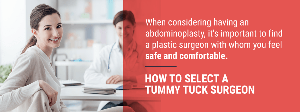 selecting tummy tuck surgeon